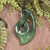 Twist carved from Kawakawa Pounamu - NZ Greenstone