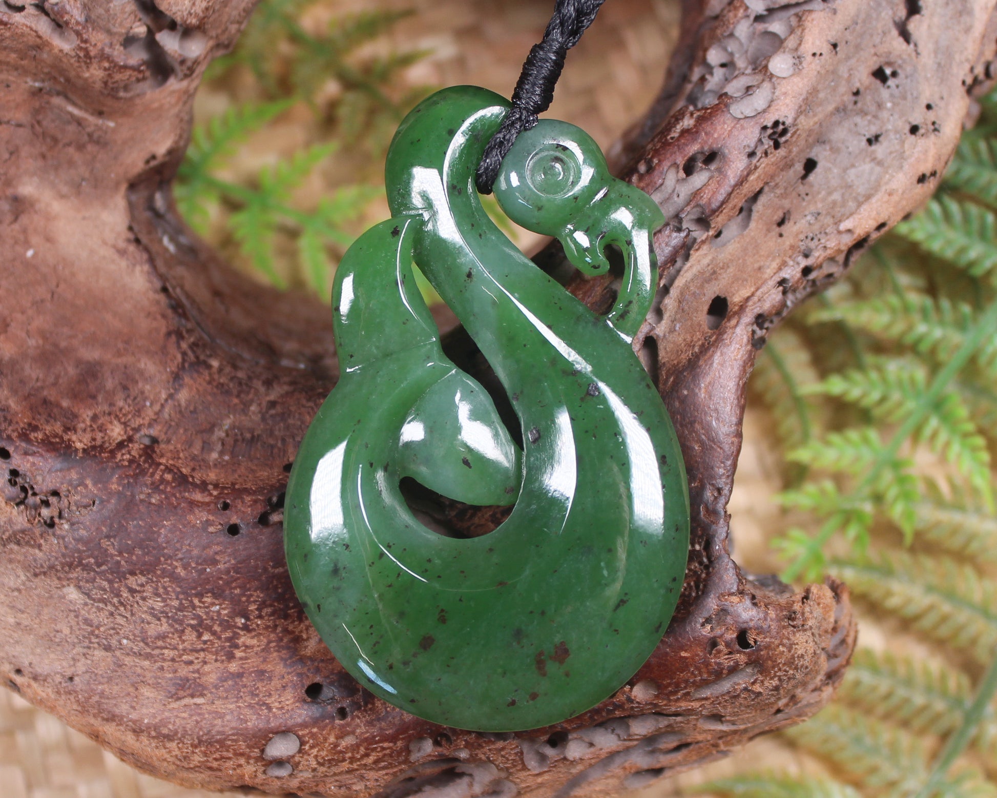Manaia carved from Hapopo Pounamu - NZ Greenstone