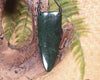 Taniwha Tooth or Niho carved from Kawakawa Pounamu - NZ Greenstone