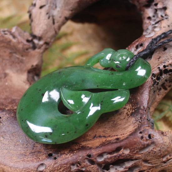 Manaia carved from Hapopo Pounamu - NZ Greenstone