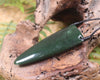 Taniwha Tooth or Niho carved from Kawakawa Pounamu - NZ Greenstone