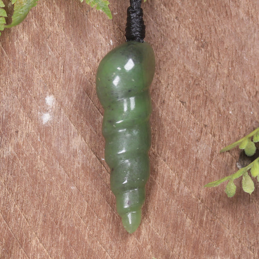 Hapopo Pounamu Shell Pendant