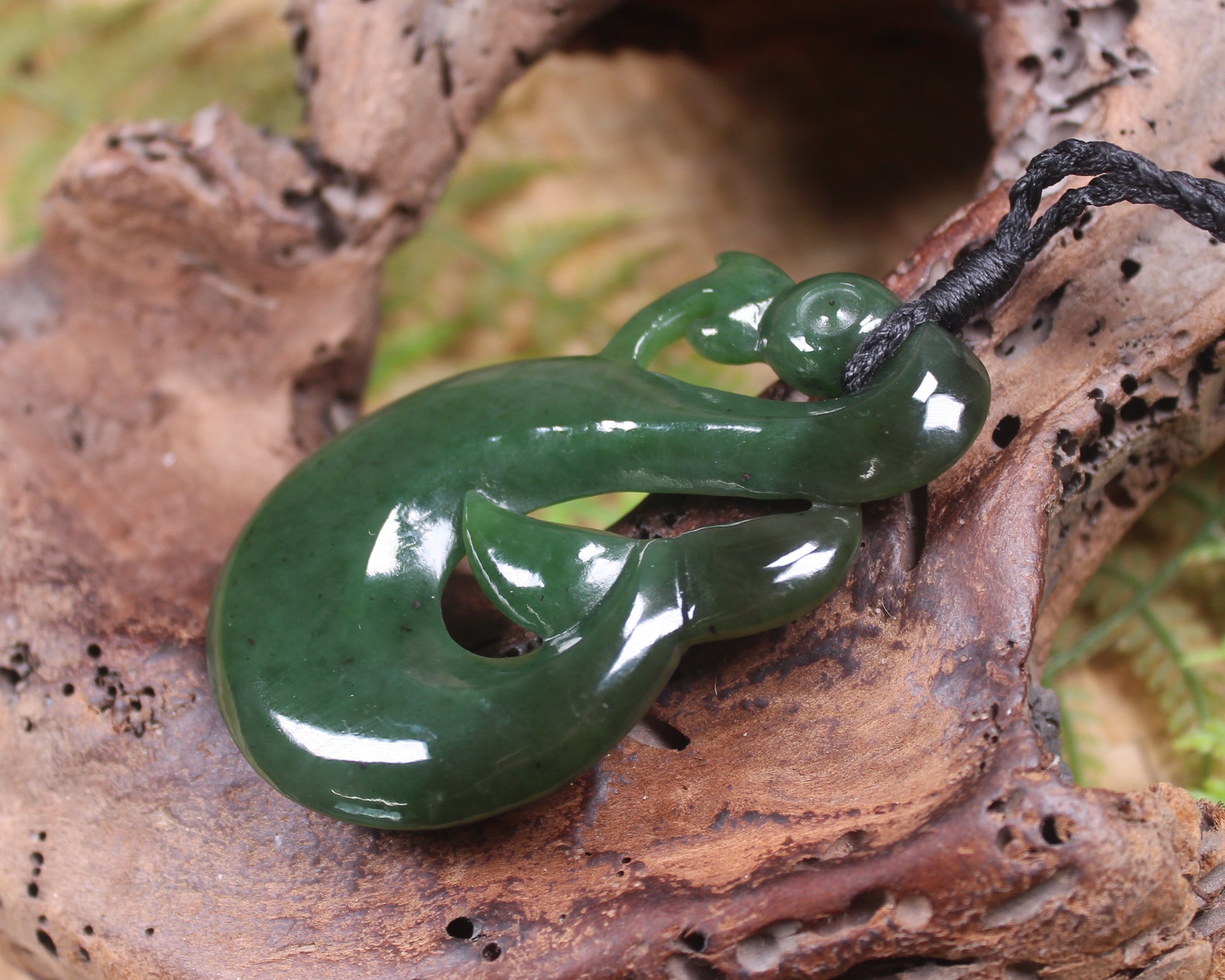 Manaia carved from Kawakawa Pounamu - NZ Greenstone