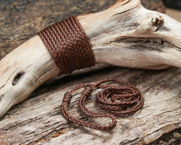 Three Plait Cord - Coffee Brown