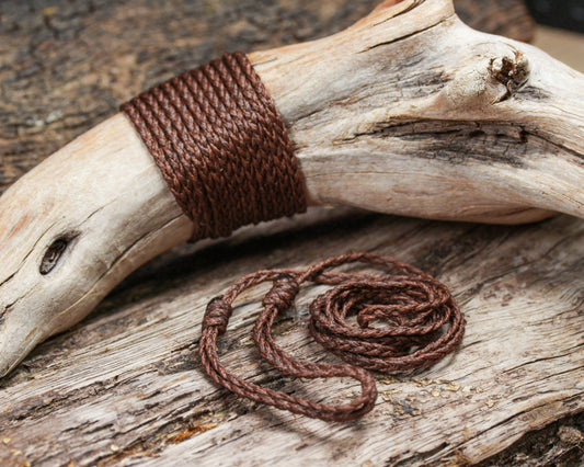 Three Plait Cord - Coffee Brown
