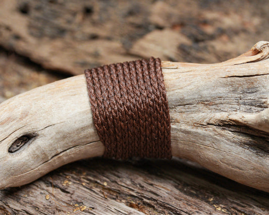 Three Plait Cord - Coffee Brown