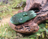 Hei Tiki carved from Rimu Pounamu - NZ Greenstone