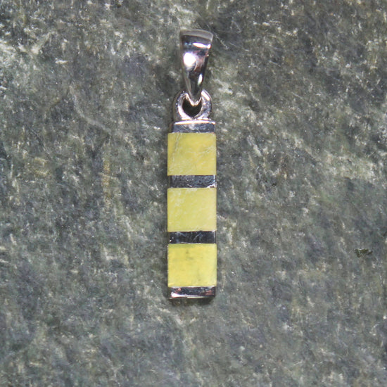 Hapopo Pounamu pendant set in Sterling Silver - NZ Greenstone