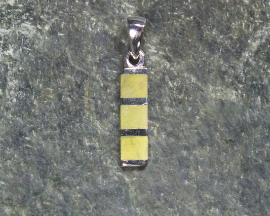 Hapopo Pounamu pendant set in Sterling Silver - NZ Greenstone