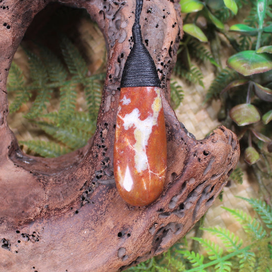 Roimata or Teardrop carved from NZ Rhyolite