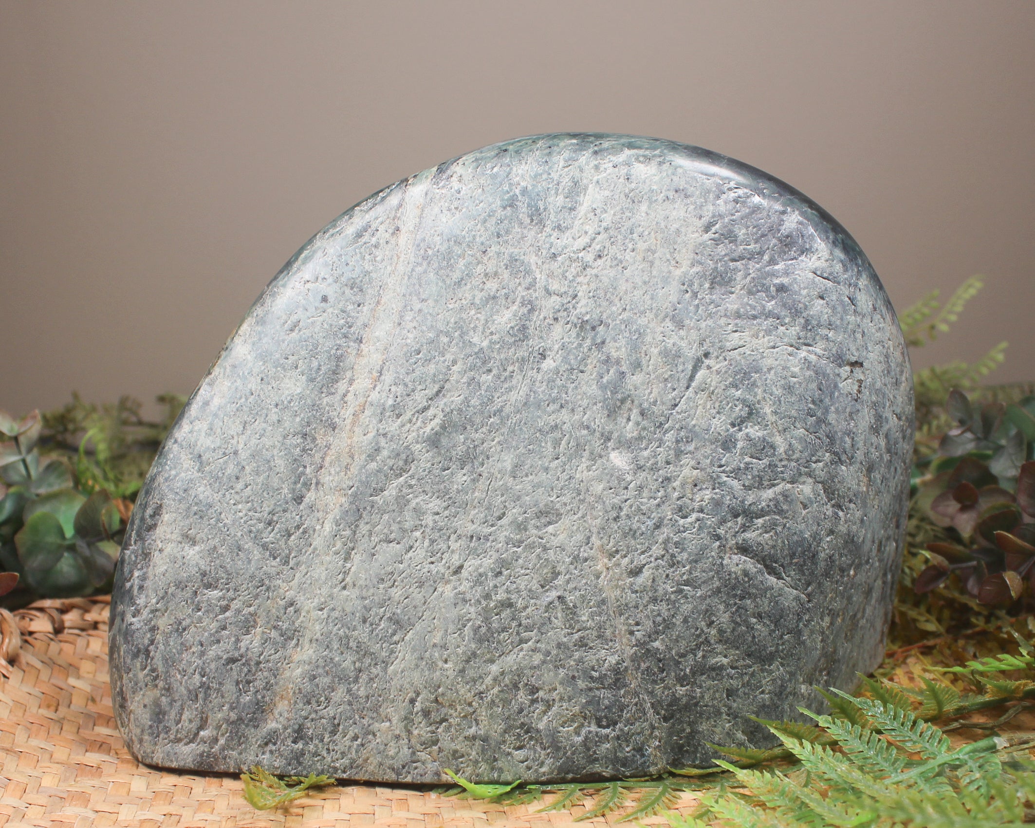 Freeform Serpentine Pounamu Sculpture - NZ Greenstone
