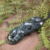 Manaia pendant carved from Rimu Pounamu - NZ Greenstone
