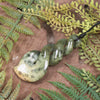 Twist or Pikorua carved from Flower Jade Pounamu - NZ Greenstone