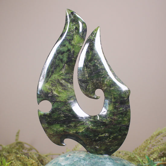 Matau Sculpture carved from Pounamu