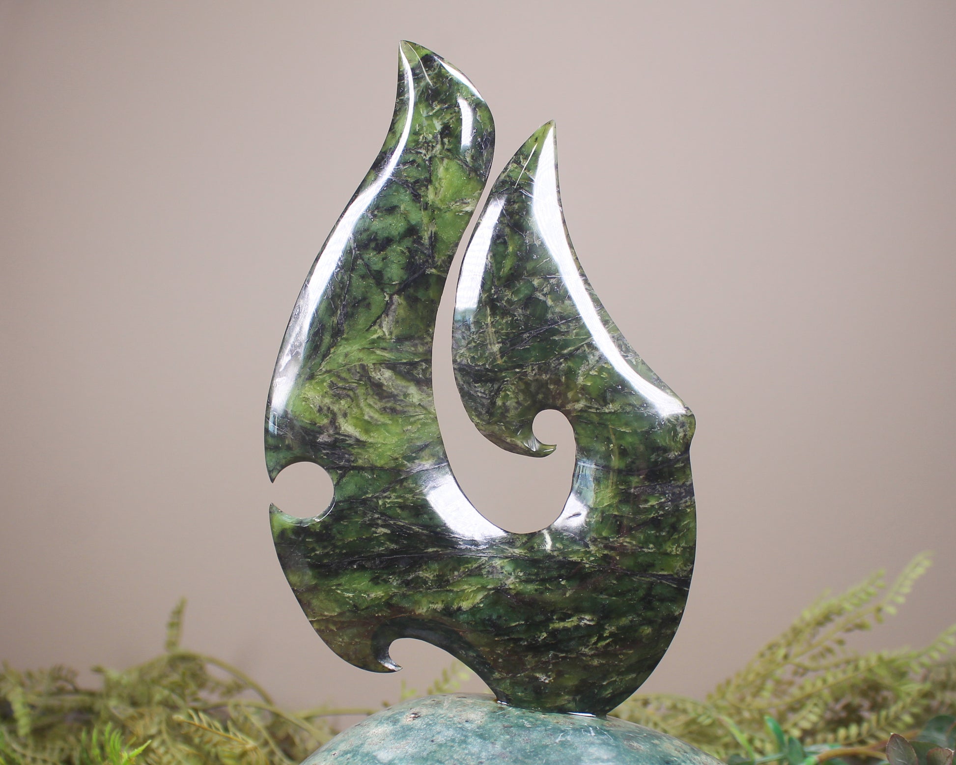 Matau Sculpture carved from Pounamu