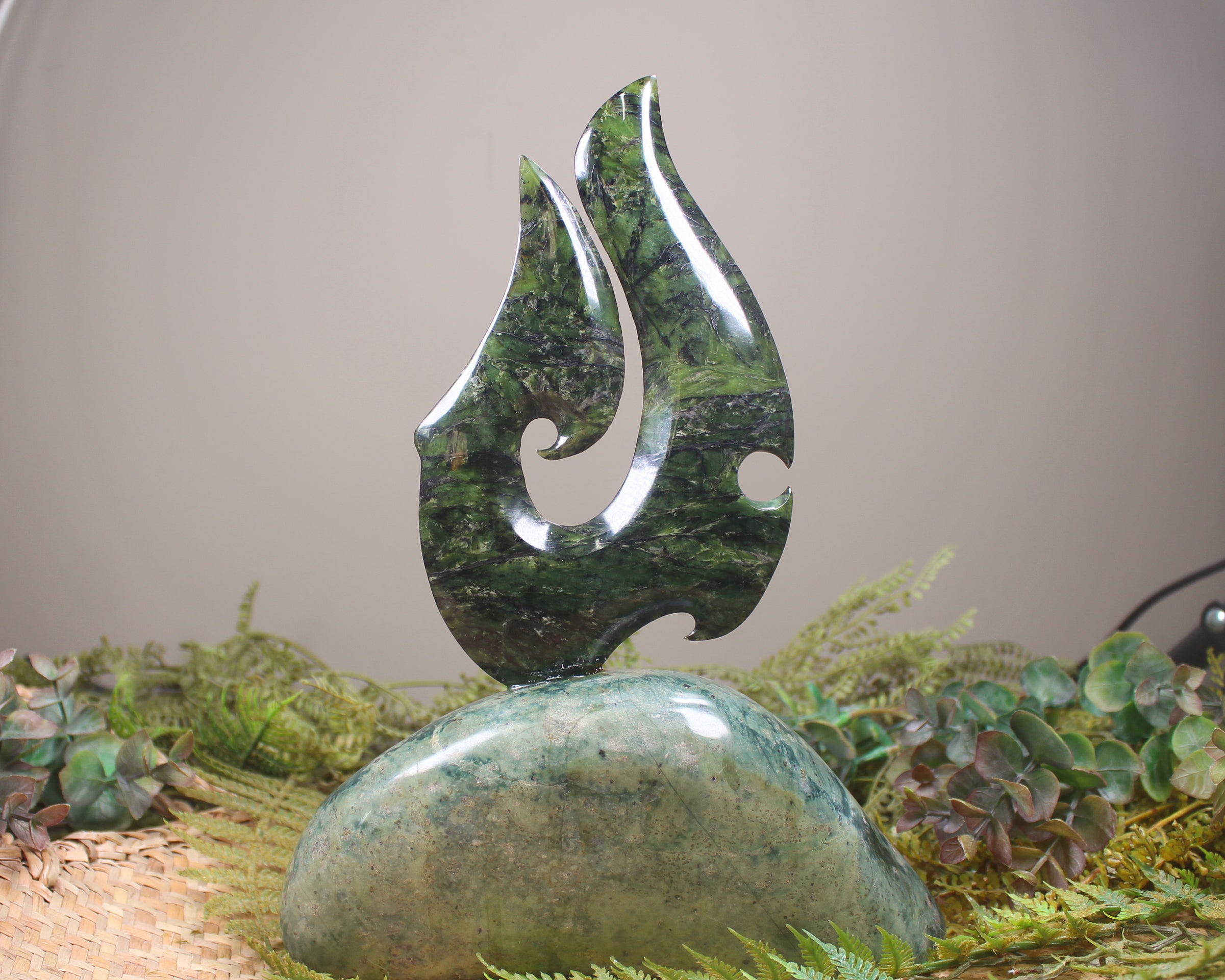 Matau Sculpture carved from Pounamu