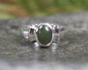 Sterling Silver Kawakawa Pounamu Ring - NZ Greenstone