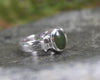 Sterling Silver Kawakawa Pounamu Ring - NZ Greenstone
