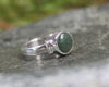 Sterling Silver Hapopo Pounamu Ring - NZ Greenstone