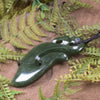 Kawakawa Pounamu Manaia pendant - NZ Greenstone
