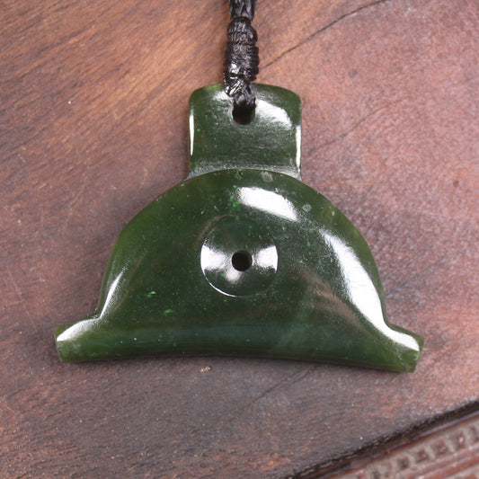 Dog Whistle carved from Kawakawa Pounamu - NZ Greenstone