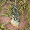 Twist or Pikorua carved from Flower Jade Pounamu - NZ Greenstone