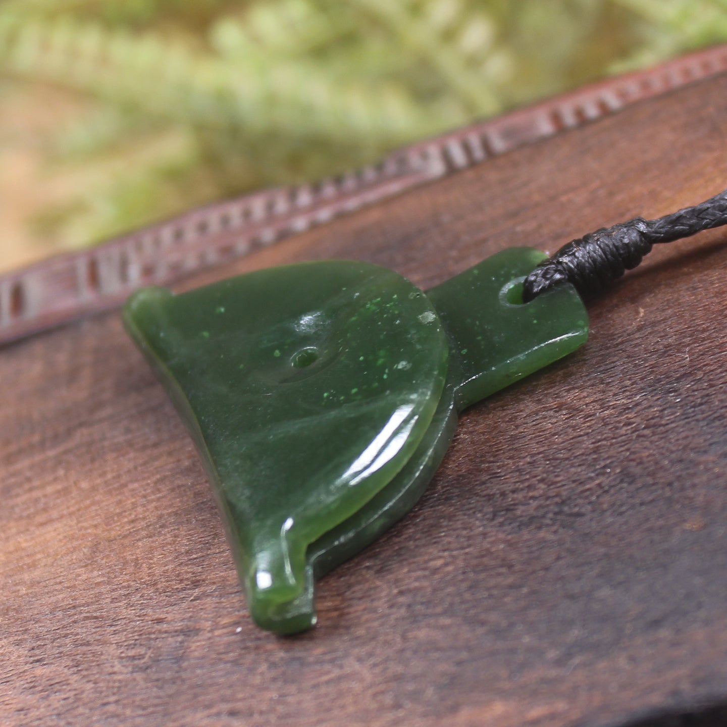 Dog Whistle carved from Kawakawa Pounamu - NZ Greenstone