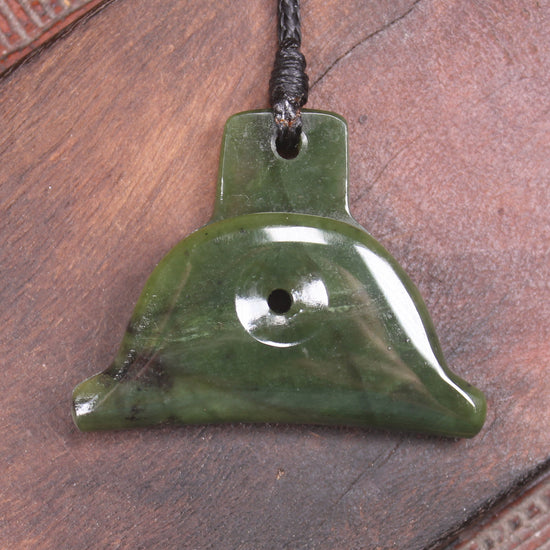 Dog Whistle carved from Kawakawa Pounamu - NZ Greenstone