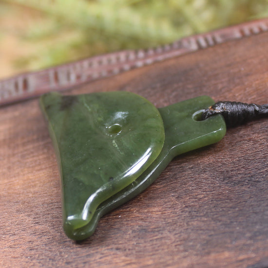 Dog Whistle carved from Kawakawa Pounamu - NZ Greenstone