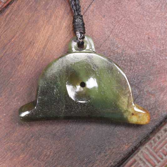 NZ Greenstone Shepards Dog Whistle Flower Jade Pounamu
