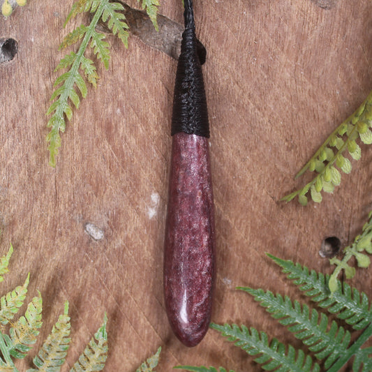 Roimata or Teardrop carved from Aroha Stone