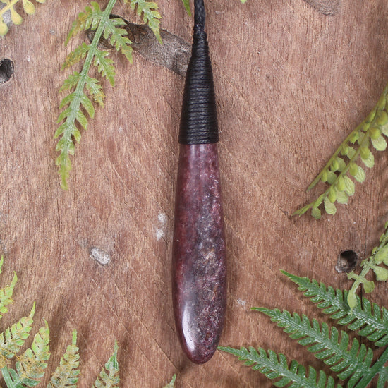 Roimata or Teardrop carved from Aroha Stone