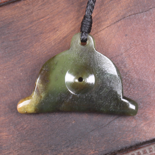 NZ Greenstone Shepards Dog Whistle Flower Jade Pounamu