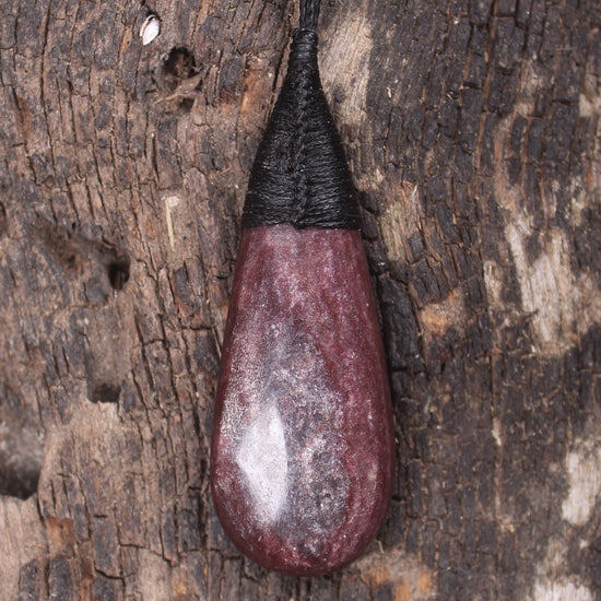 Roimata or Teardrop carved from Aroha Stone