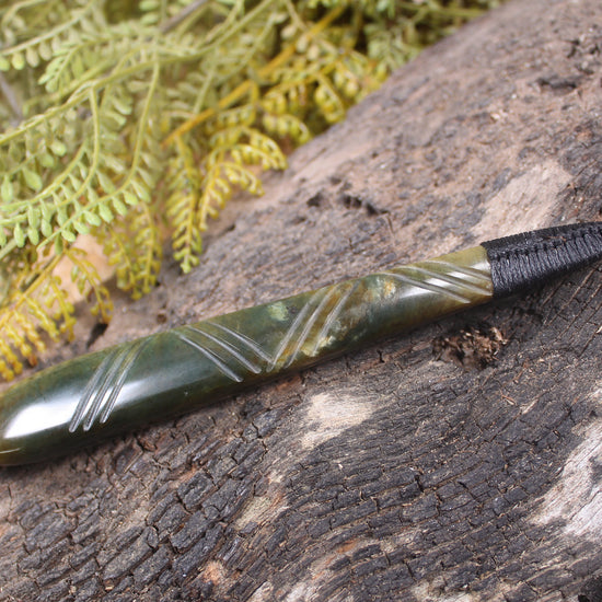 Roimata Teardrop carved from Totoweka Pounamu - NZ Greenstone