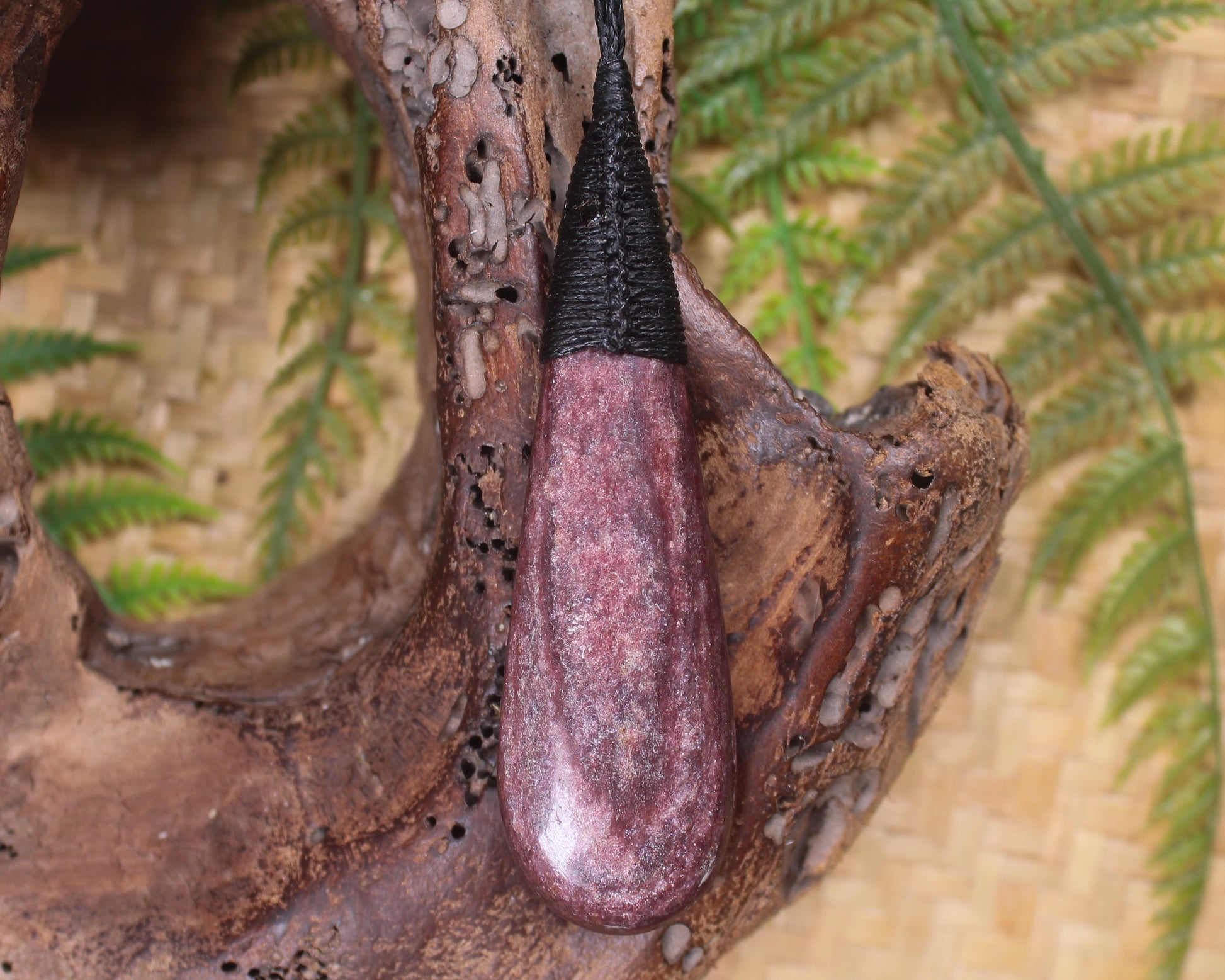 Roimata or Teardrop carved from Aroha Stone