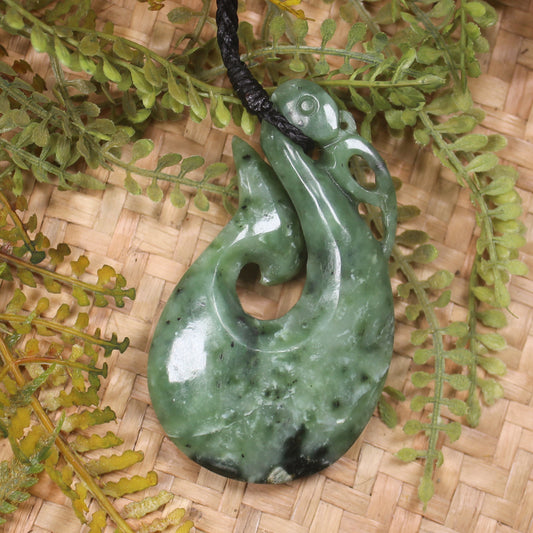 Manaia carved from Hapopo Pounamu - NZ Greenstone