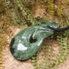 Manaia carved from Hapopo Pounamu - NZ Greenstone