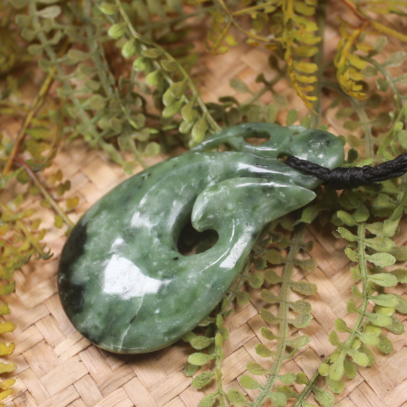 Manaia carved from Hapopo Pounamu - NZ Greenstone