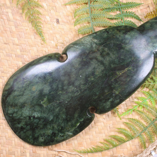 Kotiate carved from Kawakawa Pounamu - NZ Greenstone