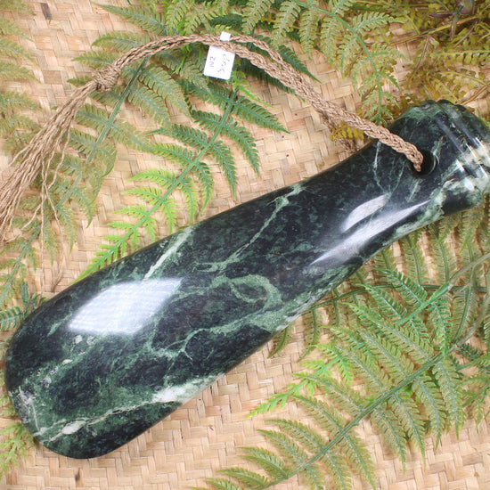 Mere carved from Serpentine Pounamu - NZ Greenstone