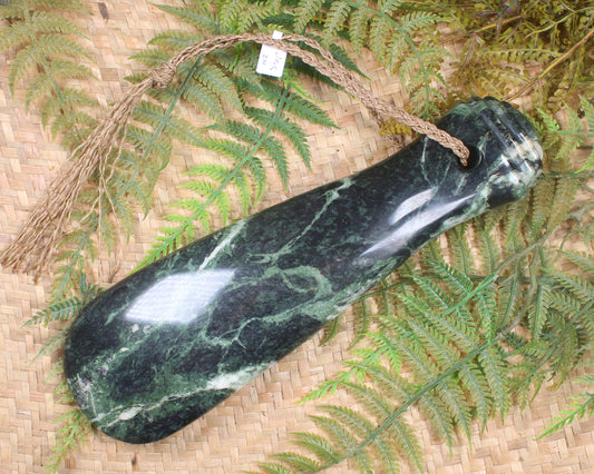 Mere carved from Serpentine Pounamu - NZ Greenstone