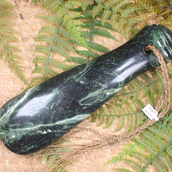 Mere carved from Serpentine Pounamu - NZ Greenstone