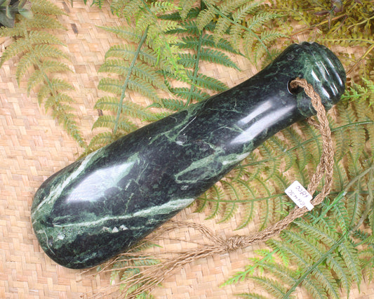 Mere carved from Serpentine Pounamu - NZ Greenstone