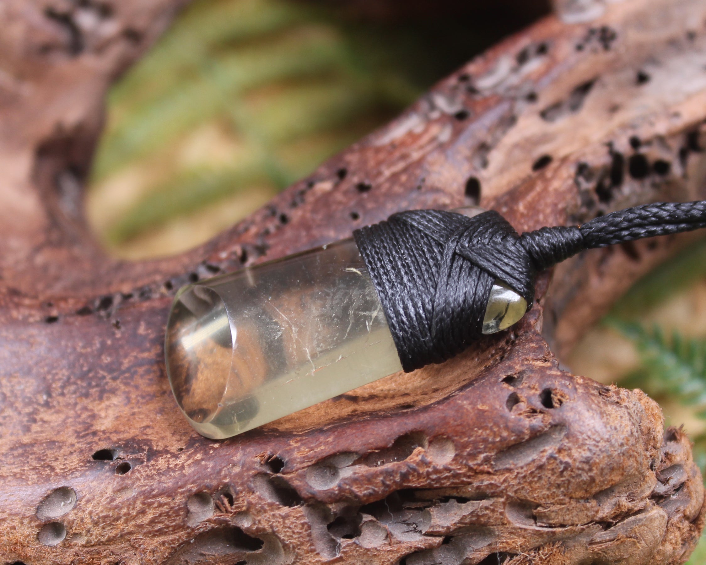 Lemon Quartz carved into a Toki or Adze