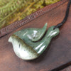 Hei Matau or Fish Hook carved from Hapopo Pounamu - NZ Greenstone