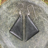 Roimata or Teardrop earrings carved from Kawakawa Pounamu - NZ Greenstone