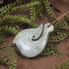 Hei Matau or Fish Hook carved from Hapopo Pounamu - NZ Greenstone