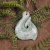 Hei Matau or Fish Hook carved from Hapopo Pounamu - NZ Greenstone