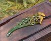 Manaia carved from Flower Jade Pounamu - NZ Greenstone